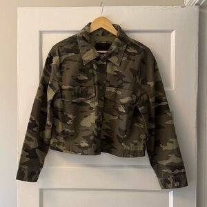 Banana Republic Custom Camo Cropped Jacket